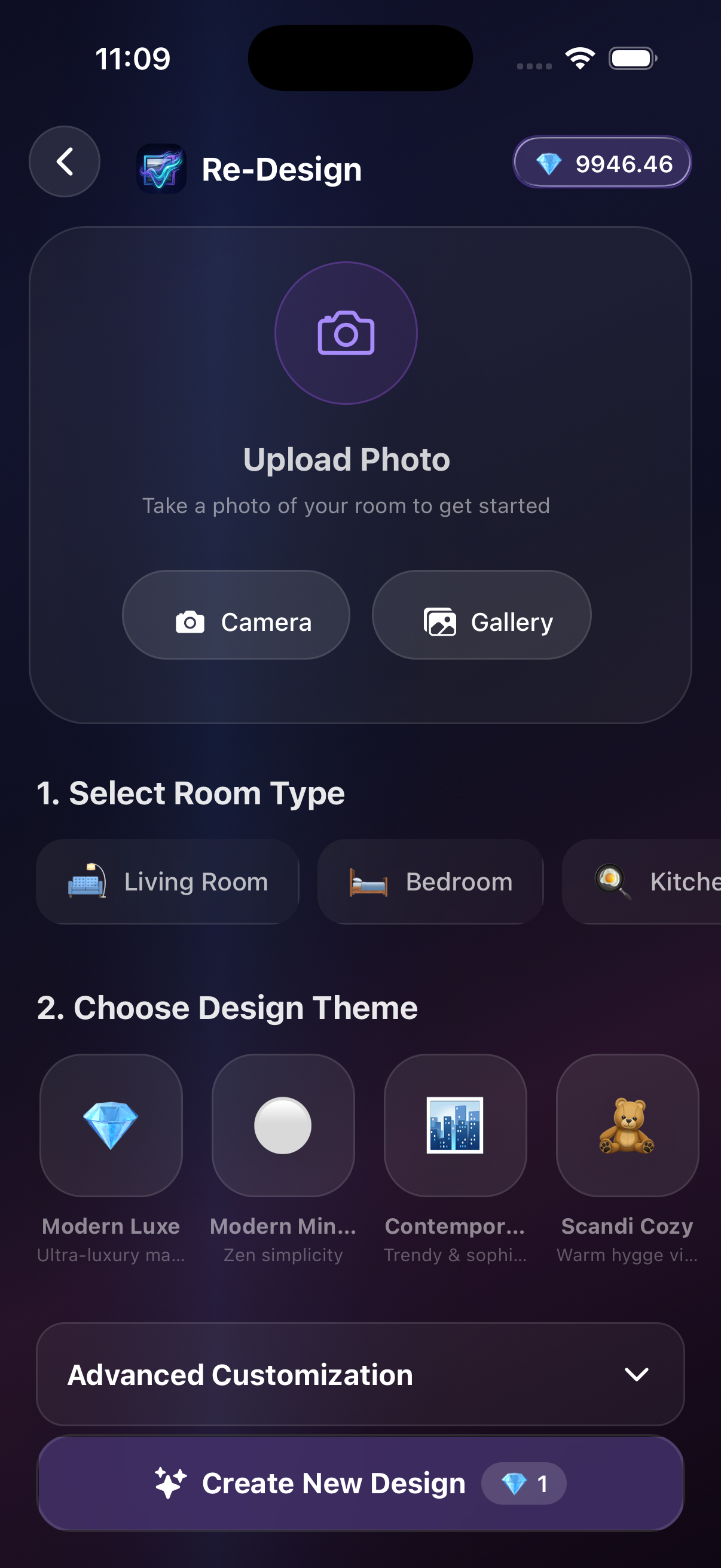 Vivify AI model selection screen
